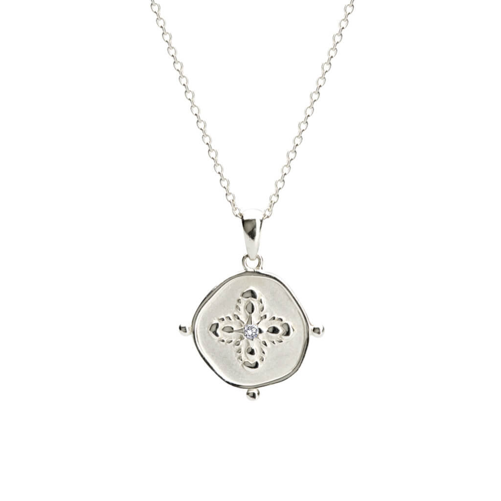 Murkani | Sahara Medallion Necklace | Sterling Silver