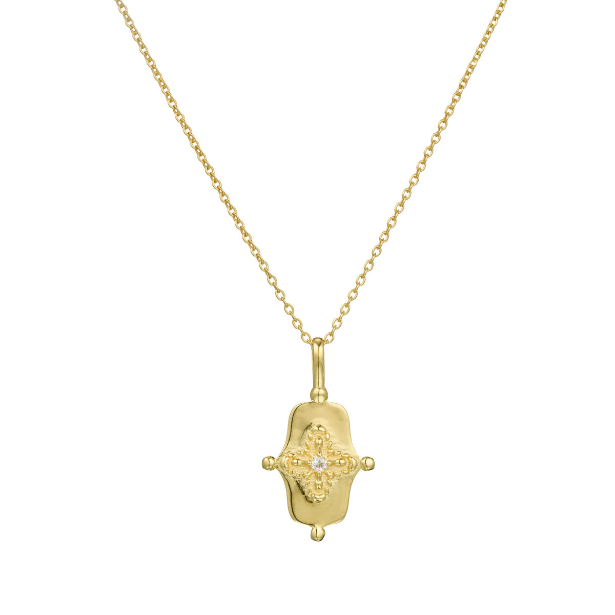 Murkani | Sahara Shield Necklace | 18KT Yellow Gold Plate