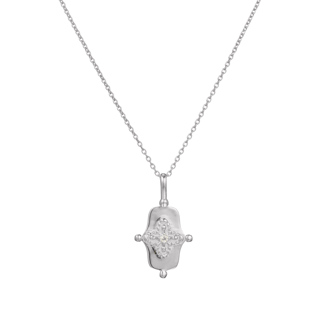 Murkani | Sahara Shield Necklace | Sterling Silver