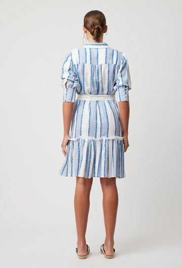 Nerano Linen Viscose Dress - Sorrento Stripe
