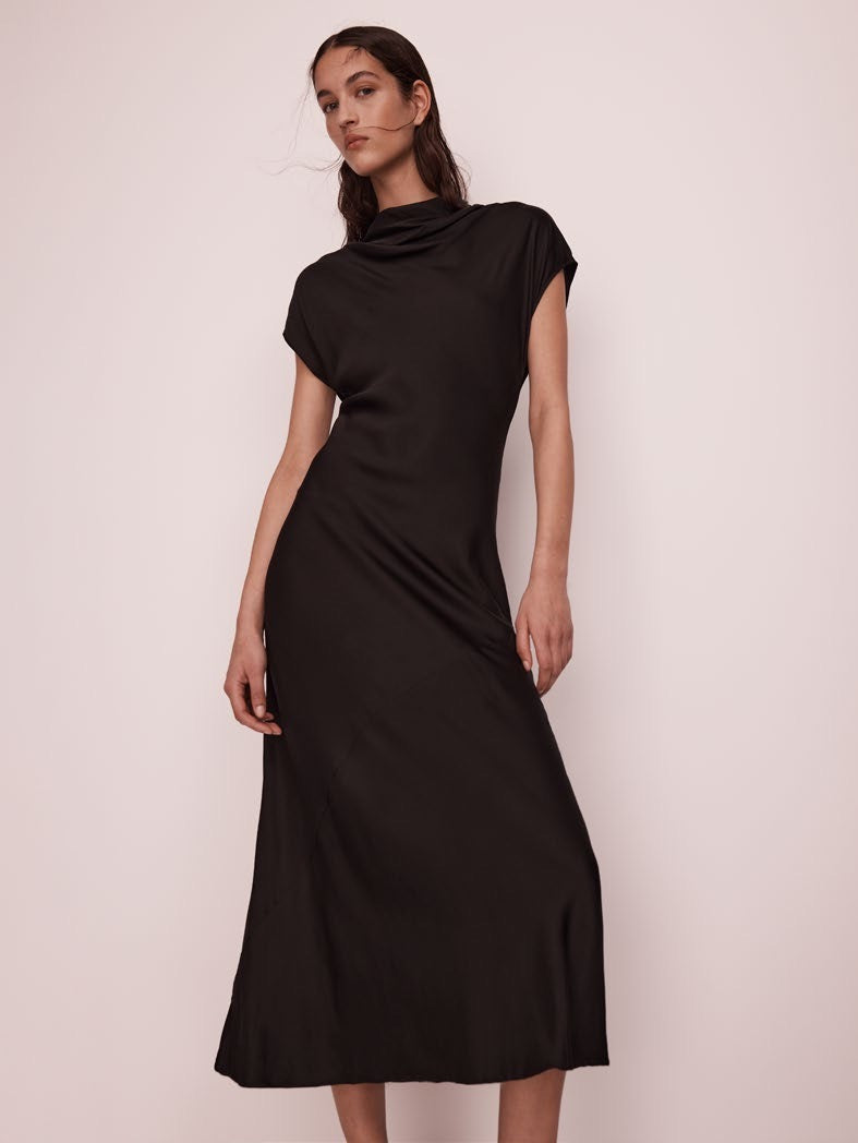 Scarlett Midi Dress - Black