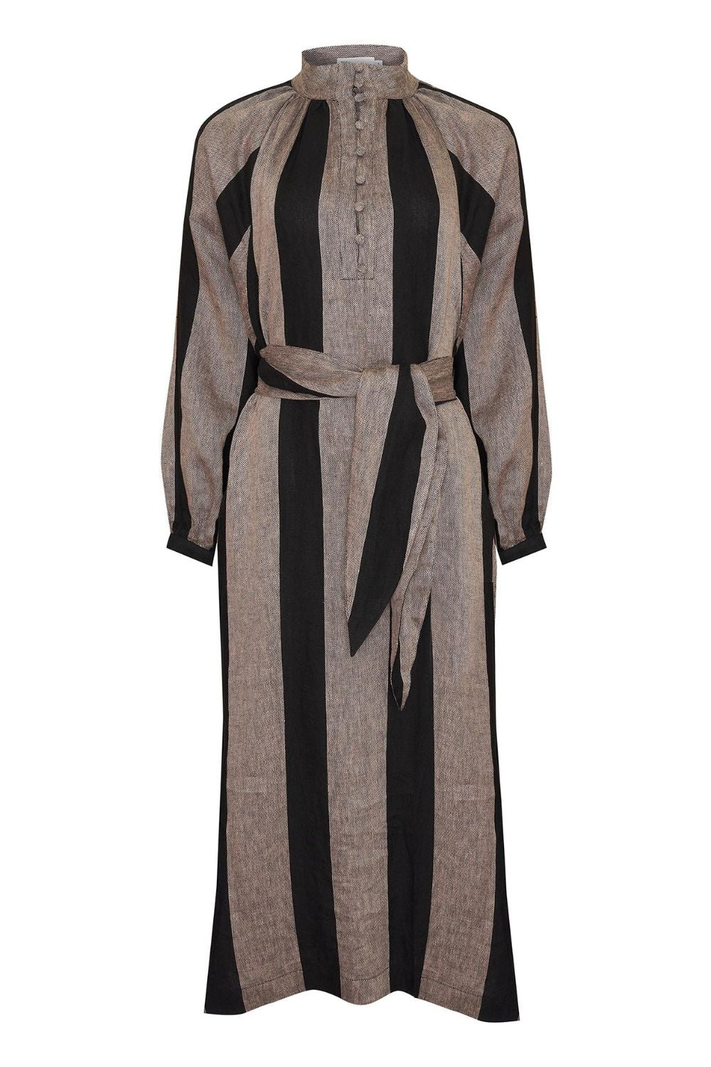 Import Dress - Black/Stone Stripe