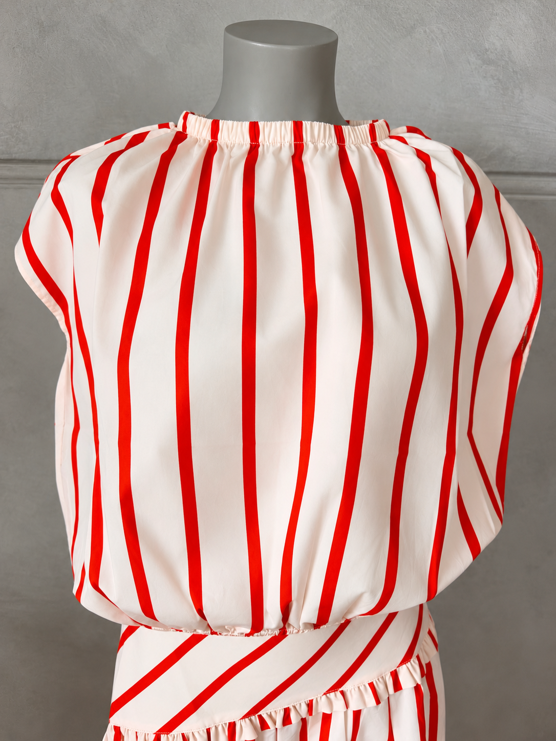 Arlington Milne | Laura Shell Top | Blush/Red Stripe