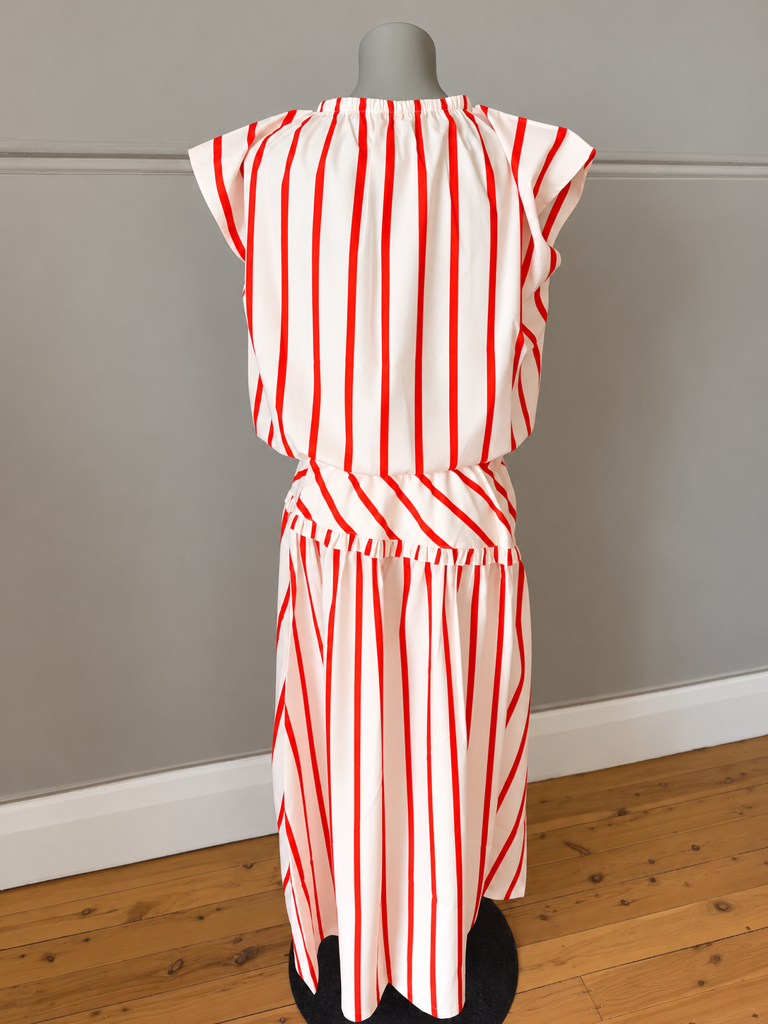 Arlington Milne | Grace Skirt | Blush/Red Stripe