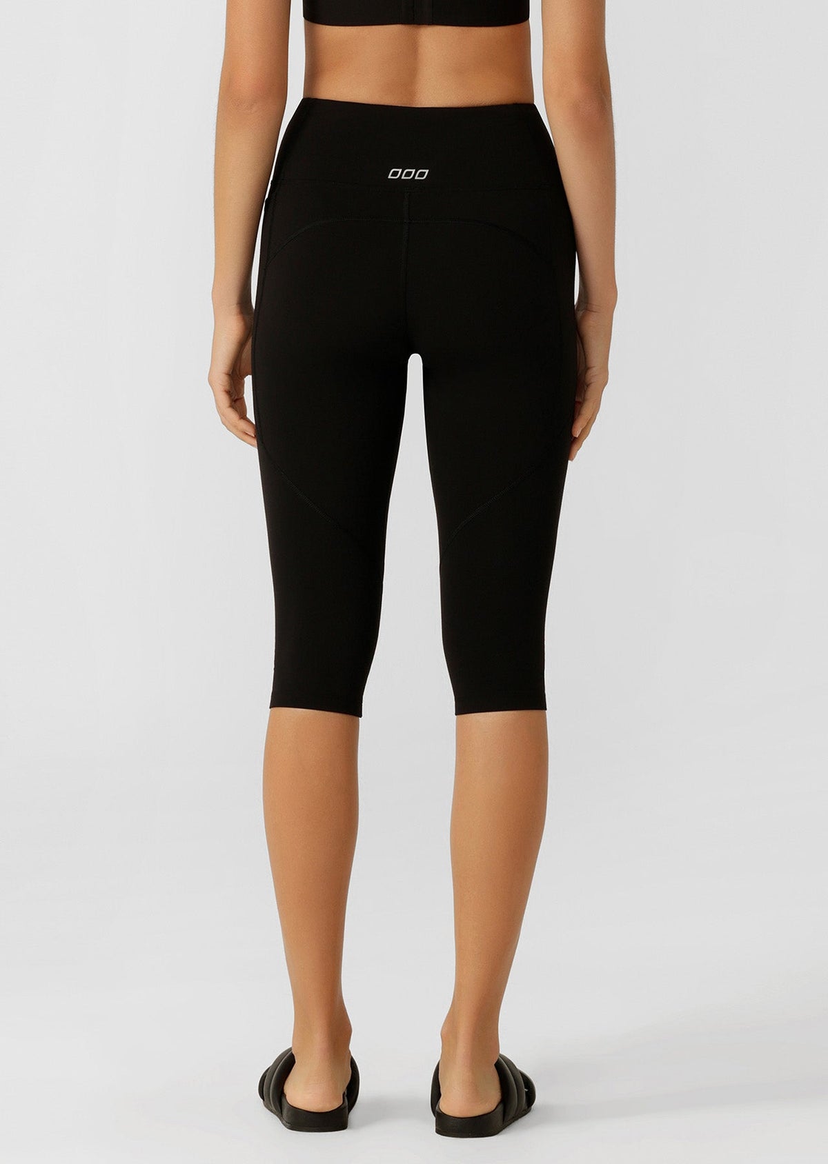 Lorna Jane | Amy No Ride 2 Pocket 3/4 Leggings | Black
