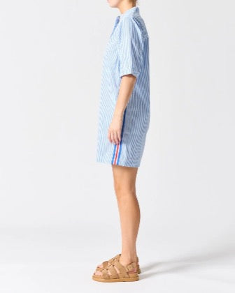 Walnut | Whitsundays Dress | Blue Stripe