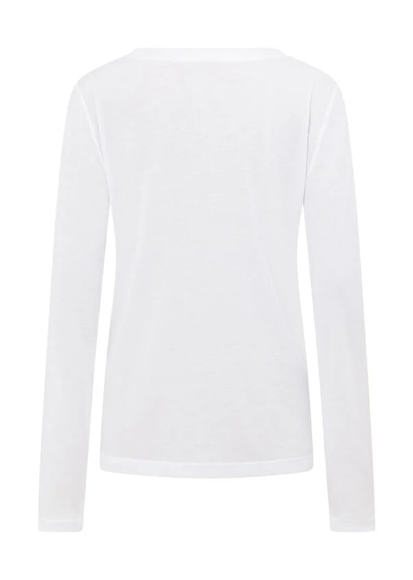 Lotus Long Sleeve Top - White