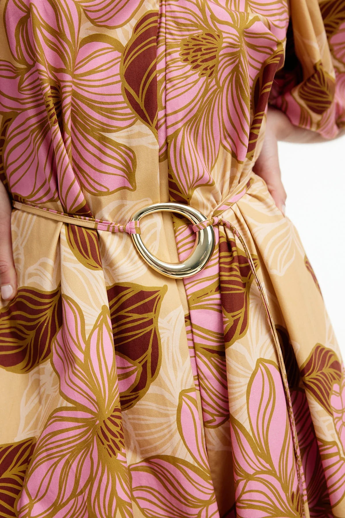 Elle Puff Sleeve Maxi Dress - Rosa Floral