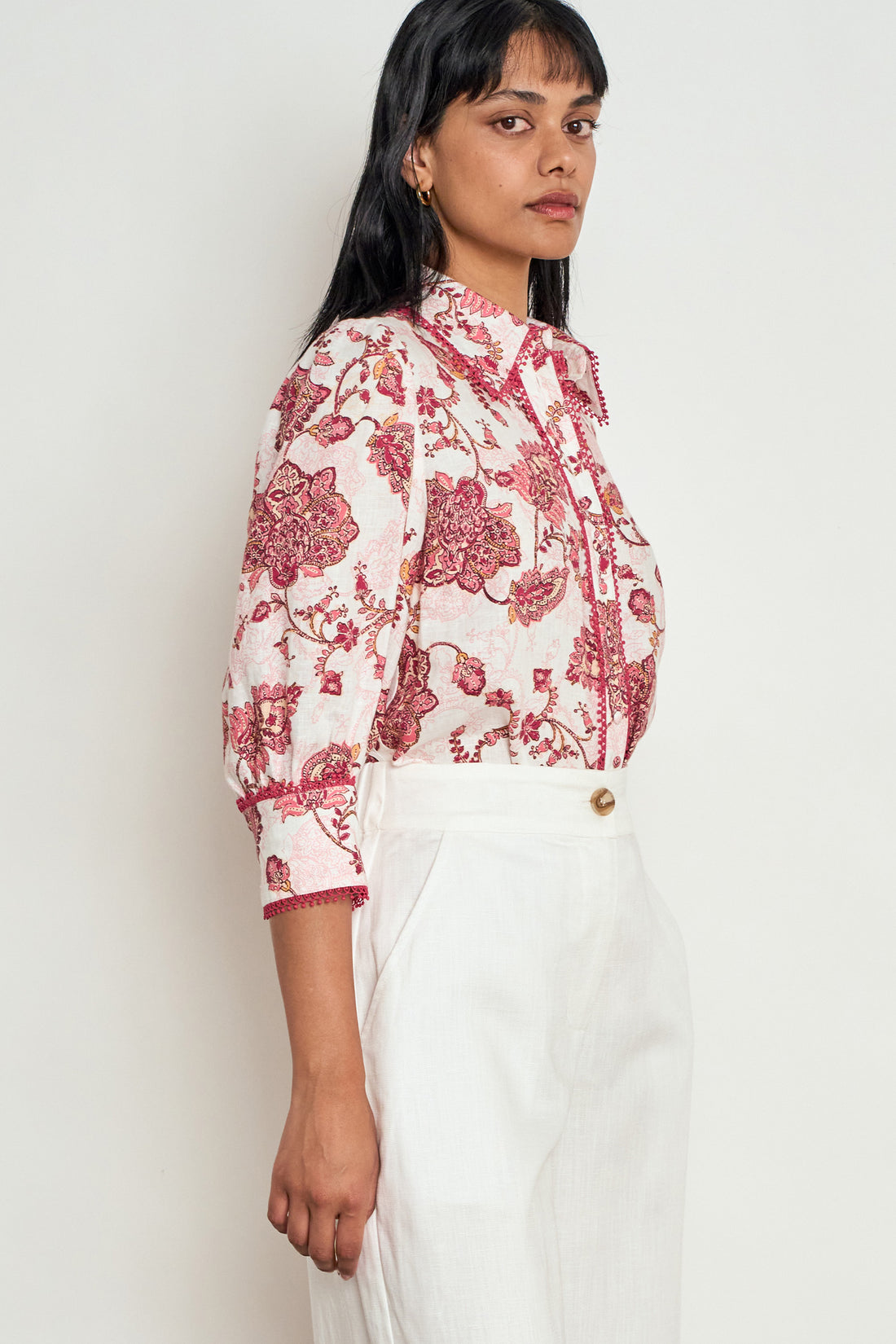 Zoe Kratzmann | Serenade Top | Rose Paisley