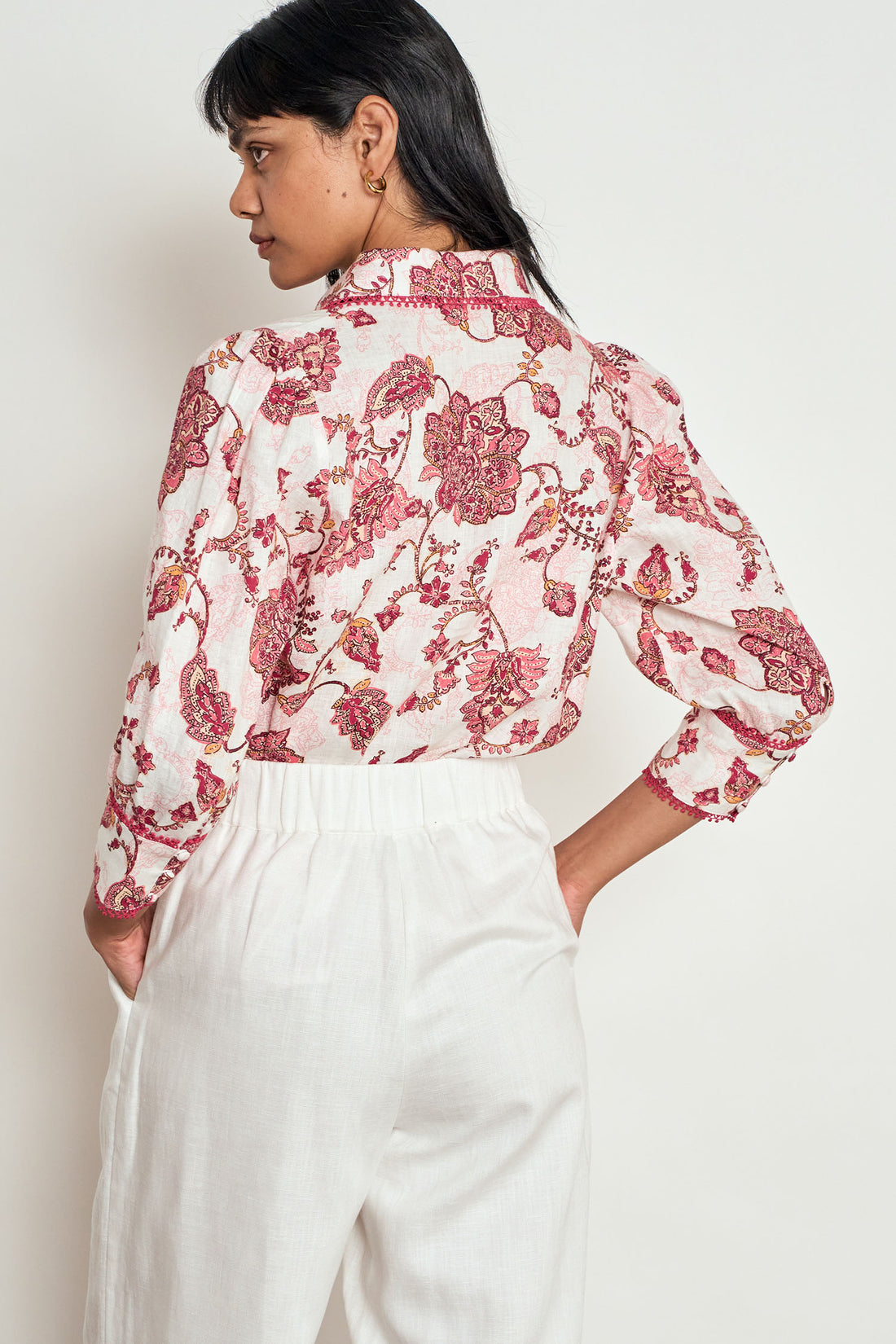 Zoe Kratzmann | Serenade Top | Rose Paisley