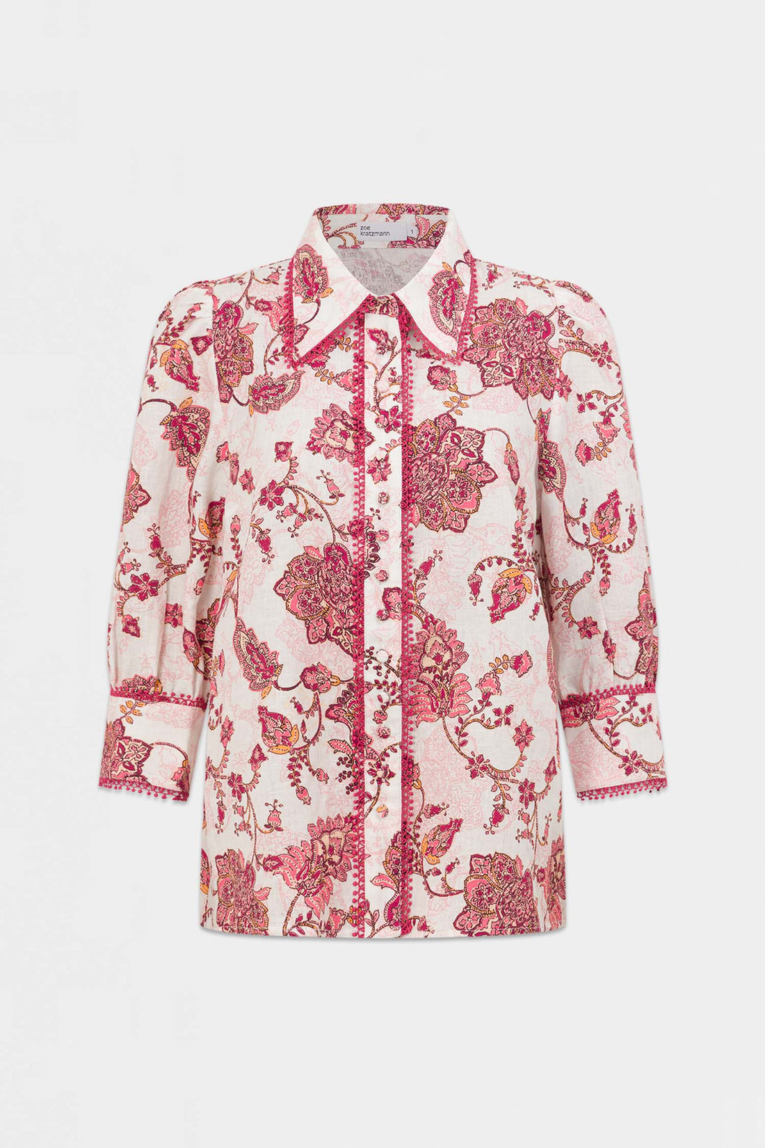 Zoe Kratzmann | Serenade Top | Rose Paisley